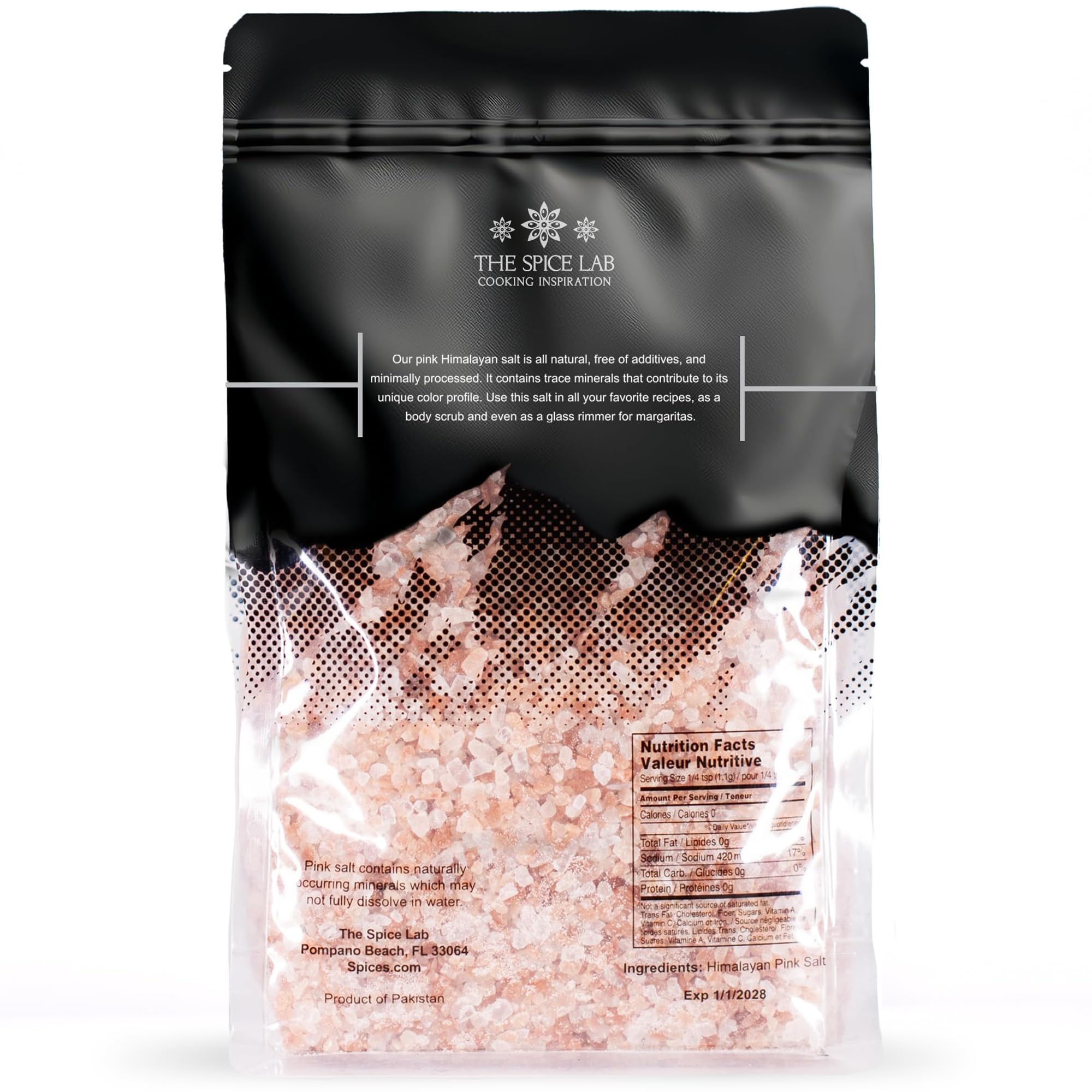Amazon.com : The Spice Lab Pink Himalayan Salt – Coarse Grain, 2.2